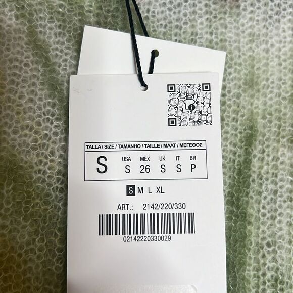 Zara Alpca Wool Blend Tie Dye Long Sleeve Knit Sweater - Picture 5 of 7